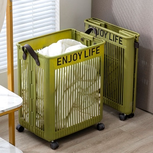 Eco-friendly quick-drying foldable rectangular laundry basket