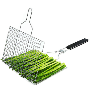 Portable mesh barbecue grill