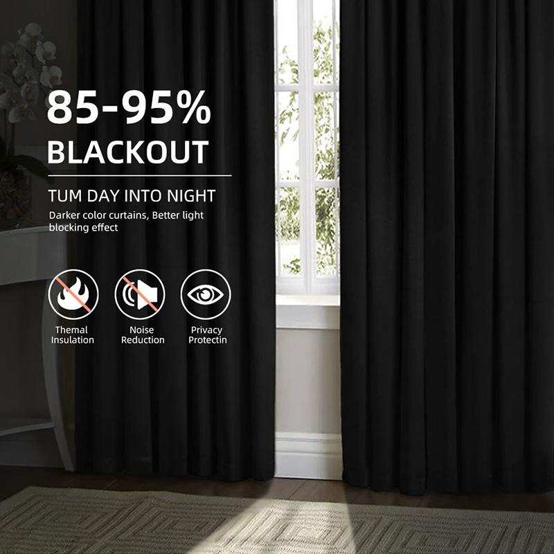 Heat-insulating, light-blocking, and noise-reducing curtains - Image 3