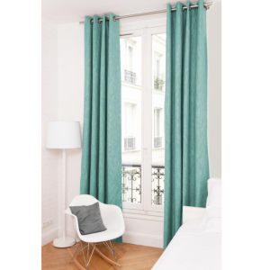 Polyester linen-like fabric curtains