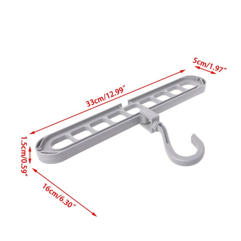 Premium 9-compartment folding clothes hanger - Image 4