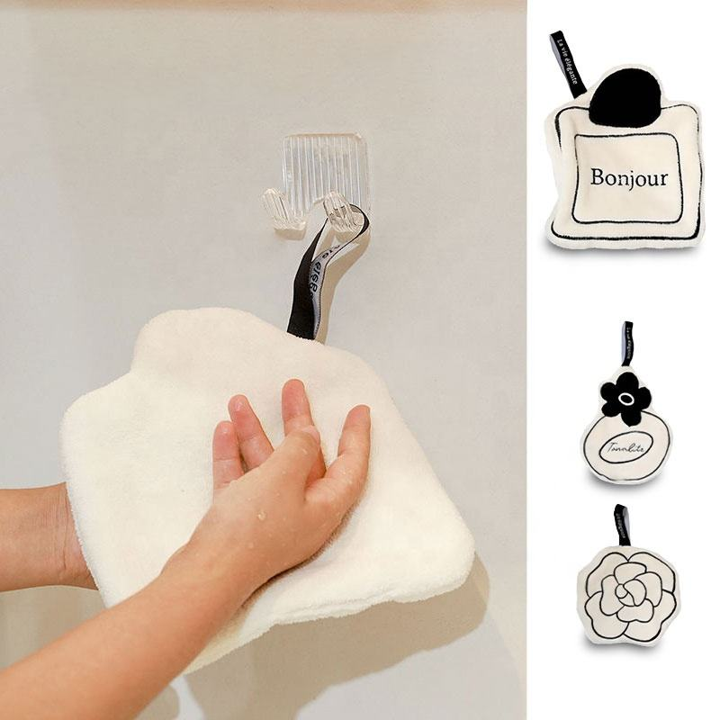 Soft coral fleece thickened quick-drying hand towel - Image 3