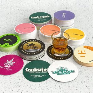 Custom round coasters