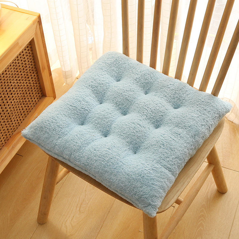 Solid color thickened office chair cushion - Image 5