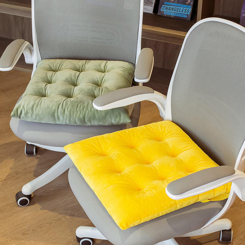 Solid color thickened office chair cushion - Image 6