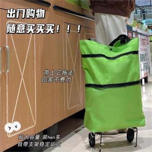 Foldable Waterproof Wheeled Portable Grocery Shopping Trolley