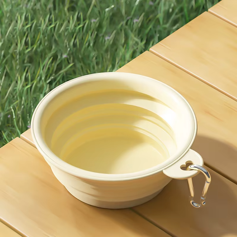 Outdoor Portable Wholesale BPA-Free Foldable Pet Feeding Bowl - Image 4