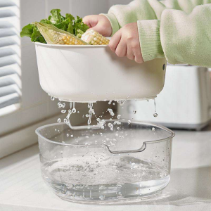 Silicone Clip - on Pot Strainer for Pasta Draining