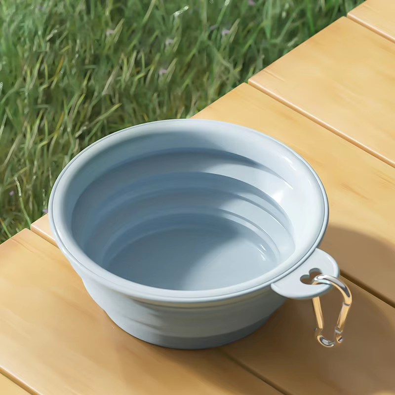Outdoor Portable Wholesale BPA-Free Foldable Pet Feeding Bowl - Image 2