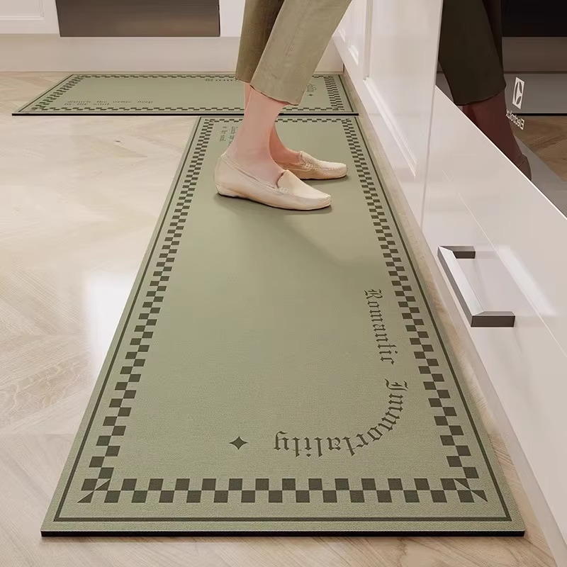 2 - Pezzo Anti - Fatica n - Slip Cucina Floreale & Tappetini da pranzo - Immagine 2