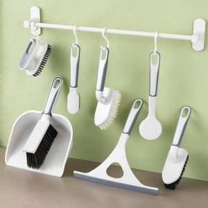 Plastic Cleaning Brush Set Multi-Purpose Home Cleaning Tools
