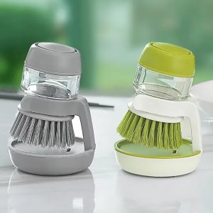 Soap Dispenser Multifunctional Kitchen Pot Cleaning Brush