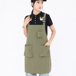 Waterproof Taslon Apron Custom Logo Cooking Apron for Kids
