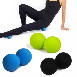 Silicone Double Massage Ball Roller for Muscle Recovery