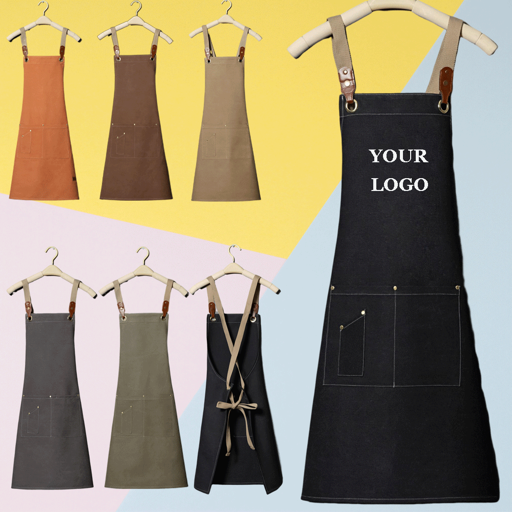 Personalised Custom Cotton Denim Waterproof Apron for Camping