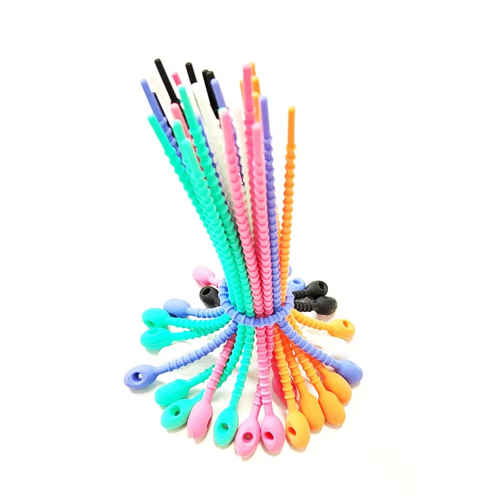 Reusable Silicone Cable Ties Headphone & Cord Organizer - Image 2