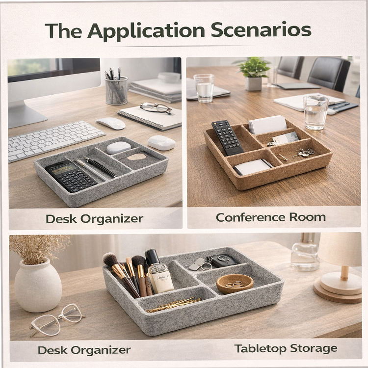 Custom Eco-Friendly Felt Storage Boxes for Home & Office - 영상 2