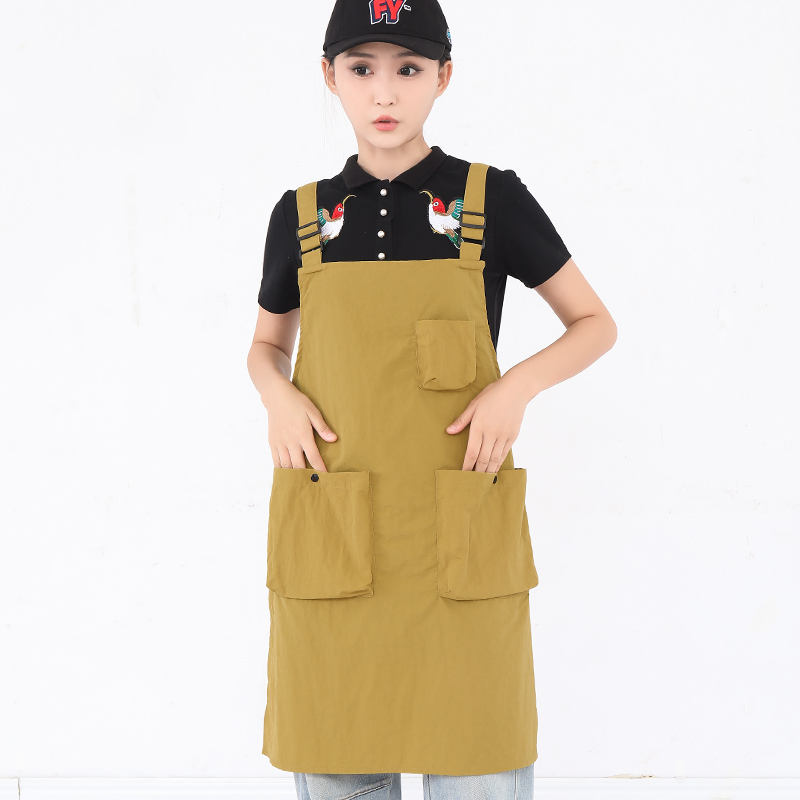 Waterproof Taslon Apron Custom Logo Cooking Apron for Kids - Image 2