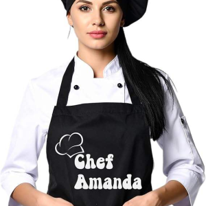 Wholesale Black Waterproof Apron Custom Logo With Pockets