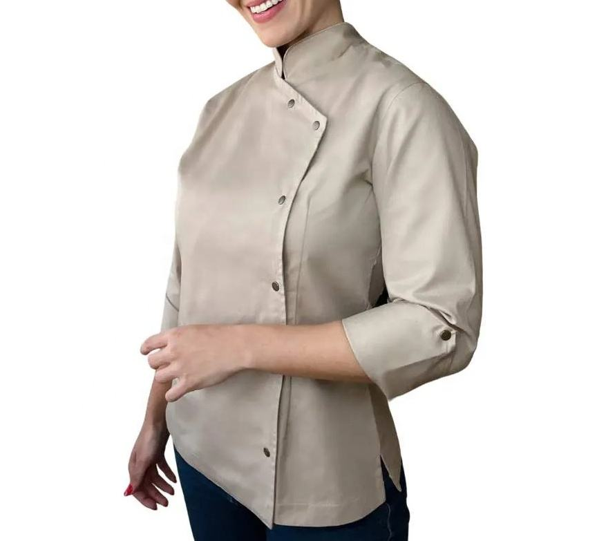 Wholesale Cotton Women Chef Uniform Bakery Suit - Image 4