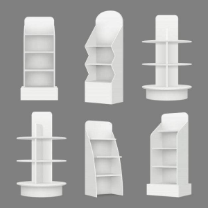 PVC Forex Cosmetic POP Floor Display Rack Wholesale