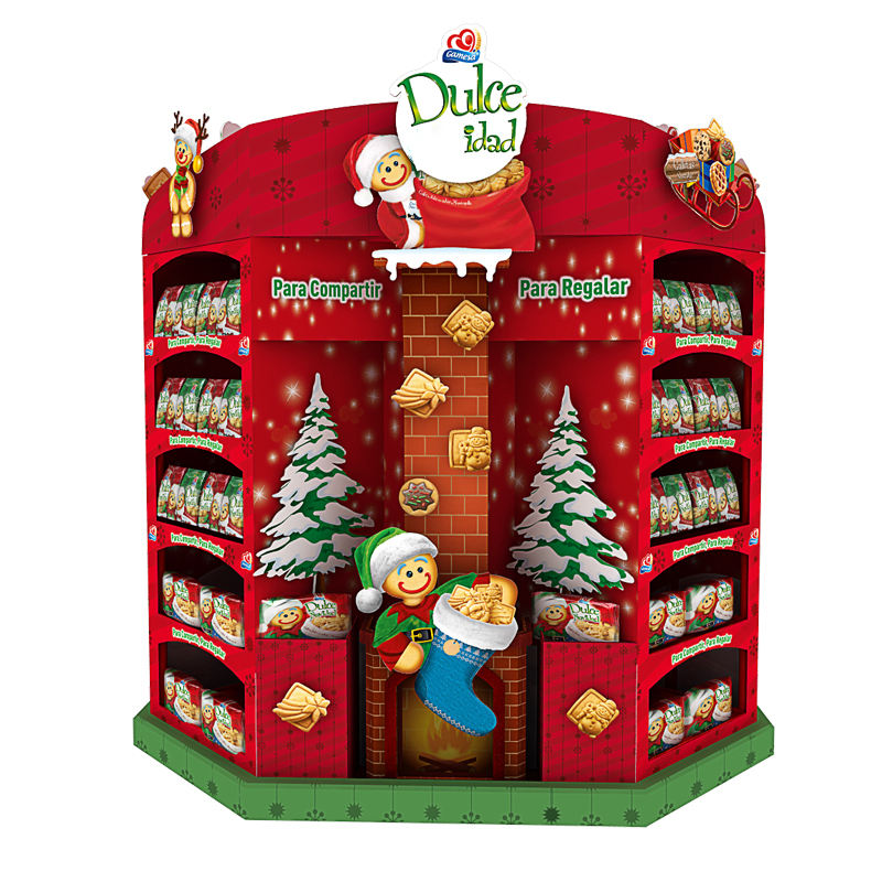 Cardboard Pallet Stand Retail Food Snack Carton Display