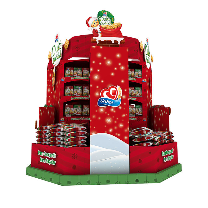 Cardboard Pallet Stand Retail Food Snack Carton Display - Image 3