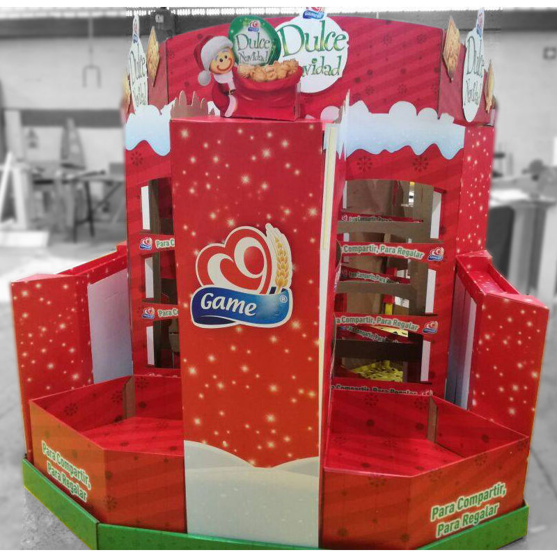 Cardboard Pallet Stand Retail Food Snack Carton Display - Image 5
