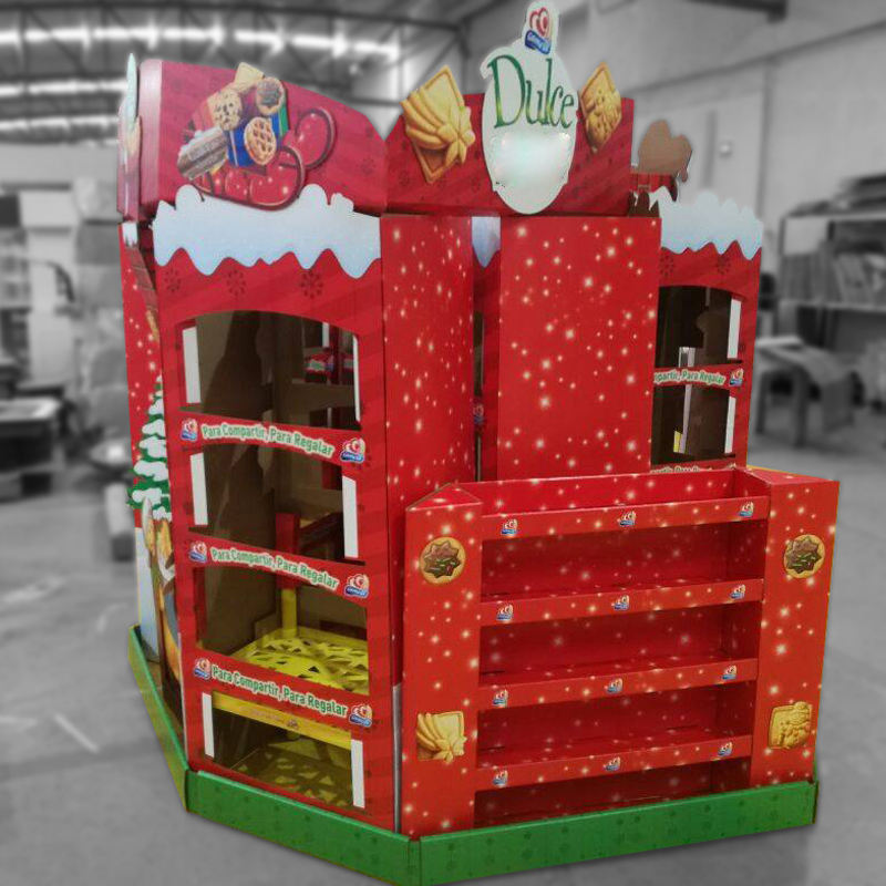 Cardboard Pallet Stand Retail Food Snack Carton Display - Image 6